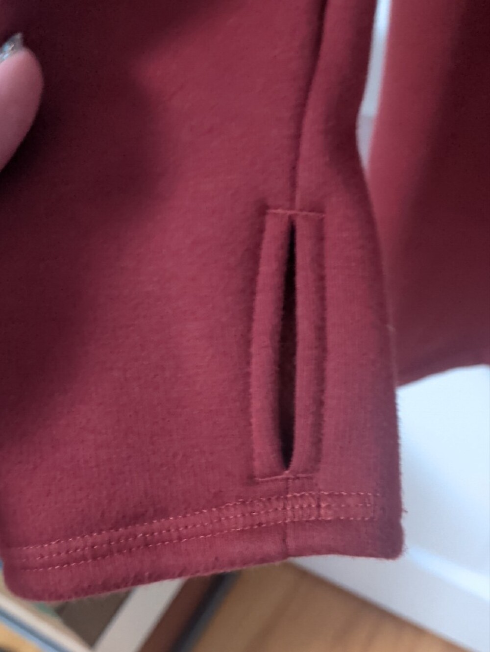 Athleta Raspberry Zip Funnel-Neck Pullover - Picture 5 of 5